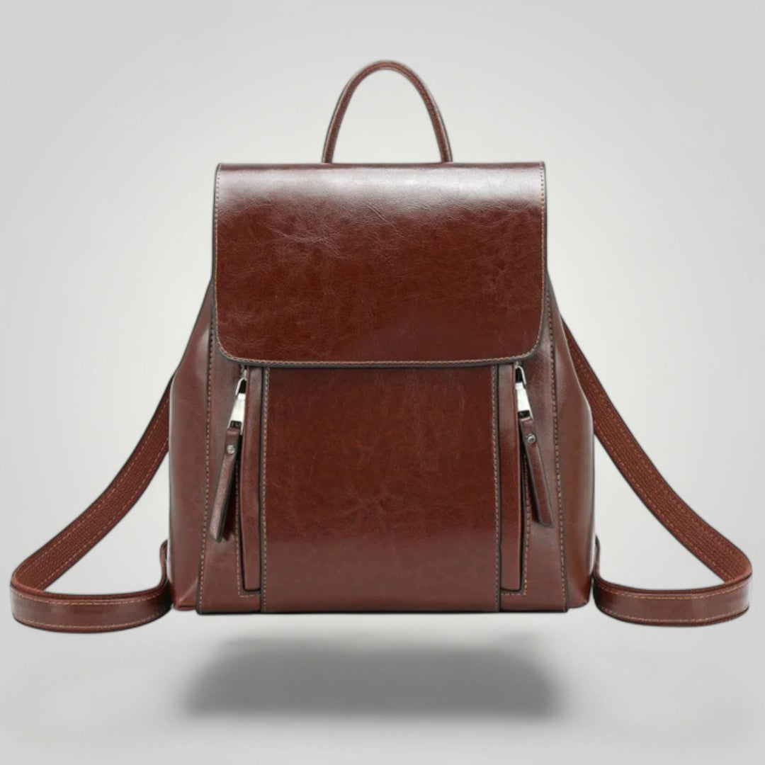 Lyra <br> Sac à Dos Ordinateur en Cuir pour Femme 12 pouces