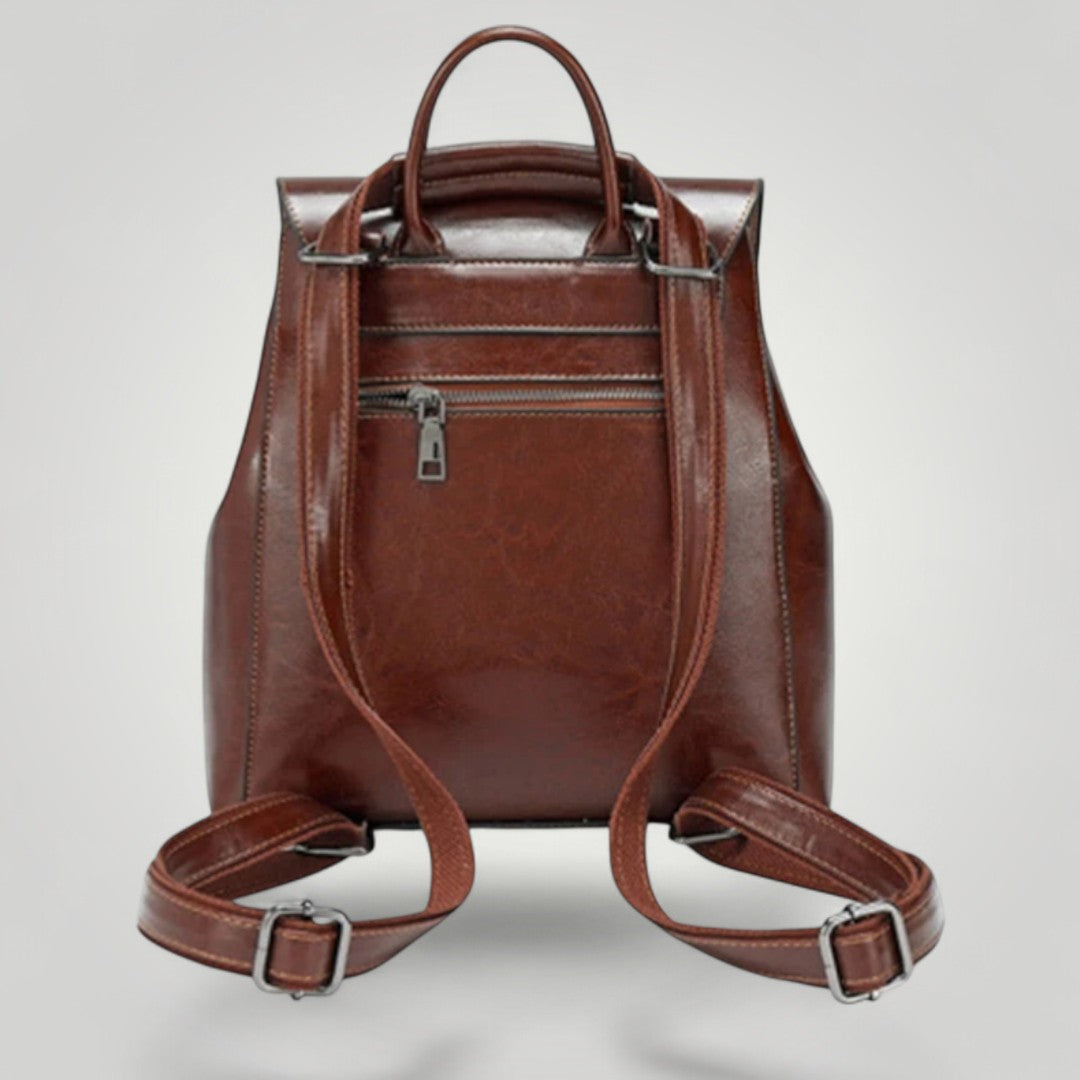 Lyra <br> Sac à Dos Ordinateur en Cuir pour Femme 12 pouces