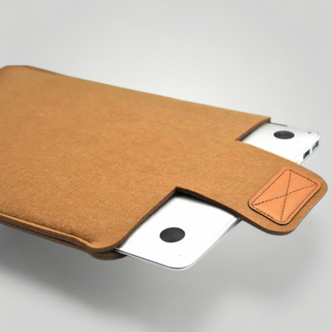Pochette Ordinateur en Cuir pour Femme Chic | 15 pouces