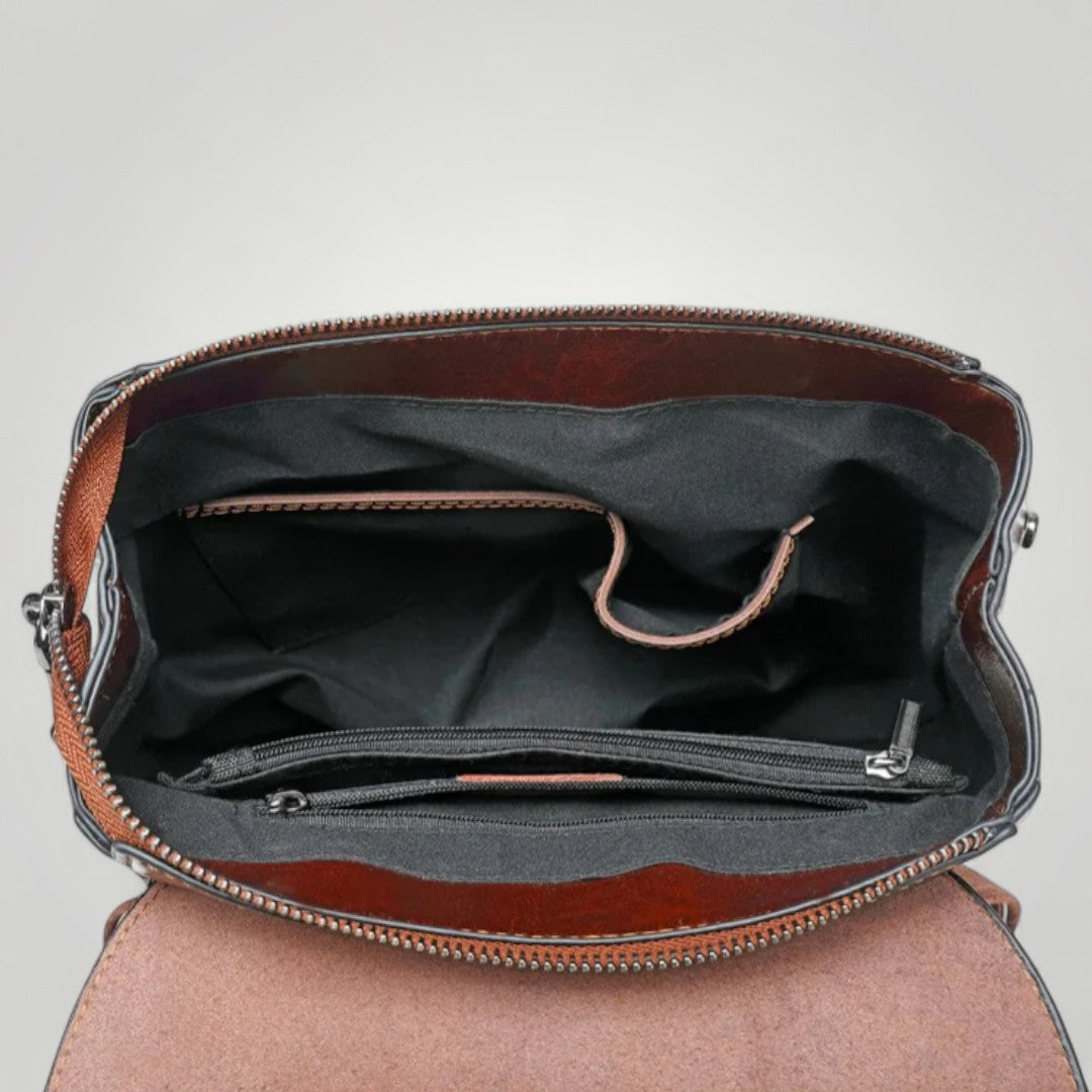 Lyra <br> Sac à Dos Ordinateur en Cuir pour Femme 12 pouces
