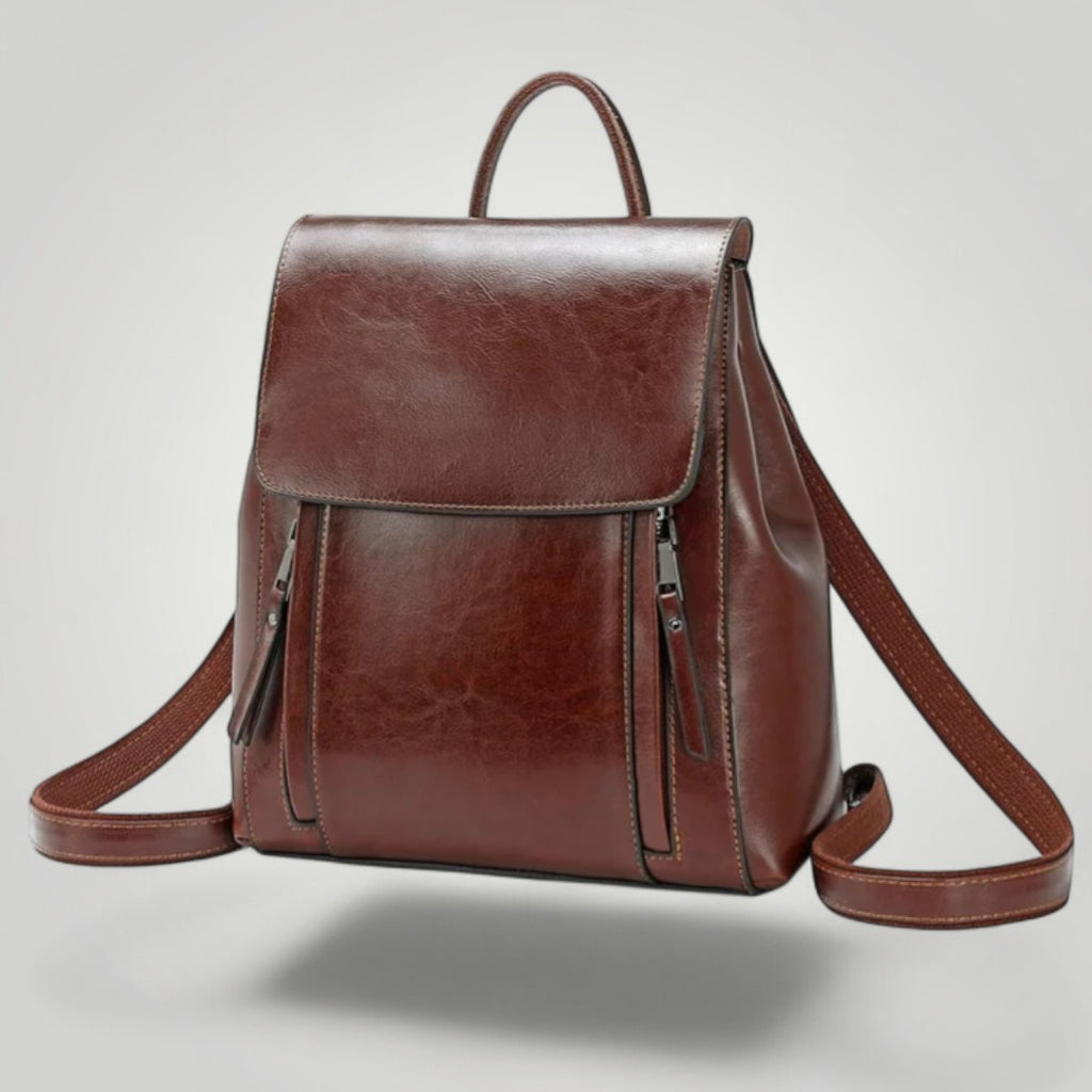 Lyra <br> Sac à Dos Ordinateur en Cuir pour Femme 12 pouces