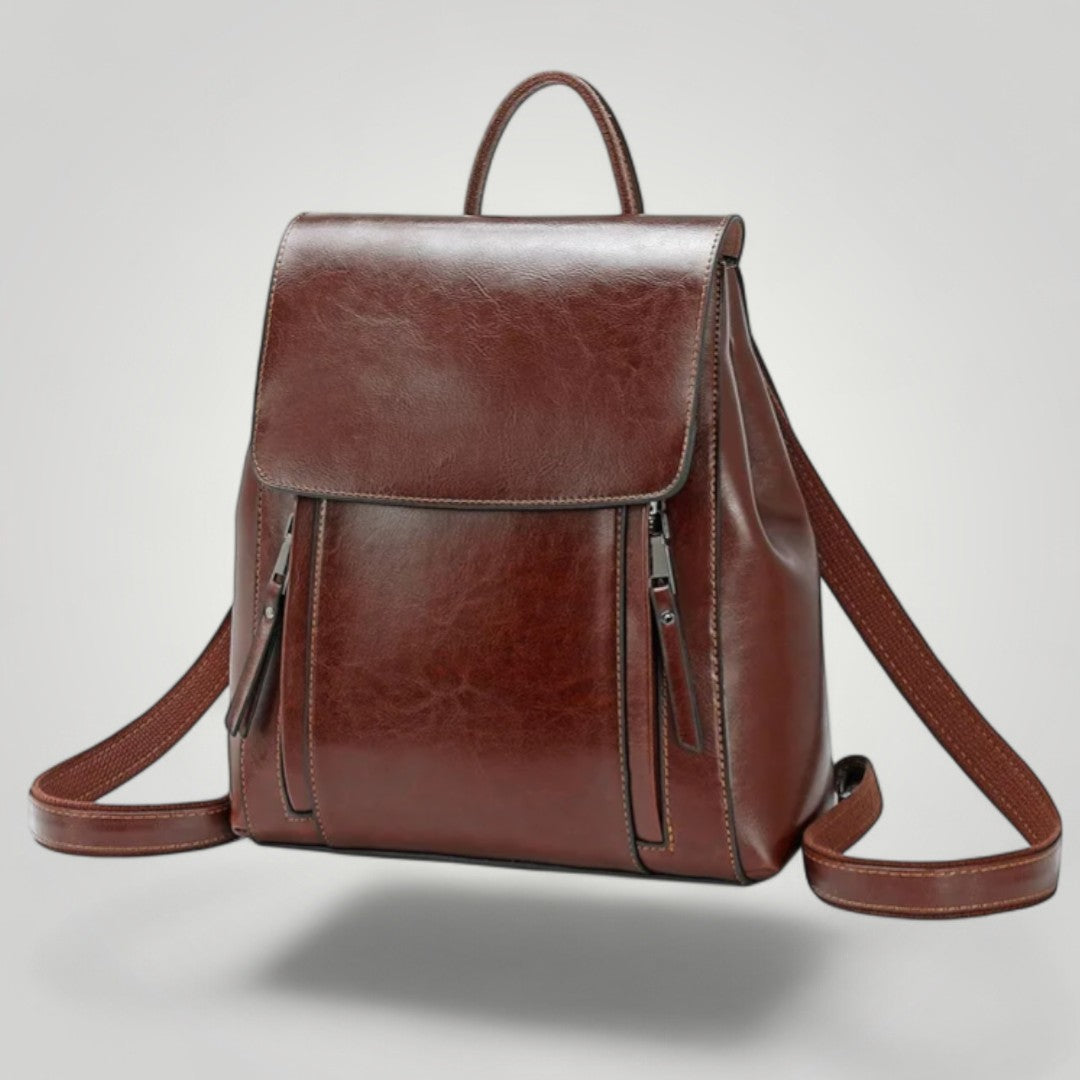 Lyra <br> Sac à Dos Ordinateur en Cuir pour Femme 12 pouces
