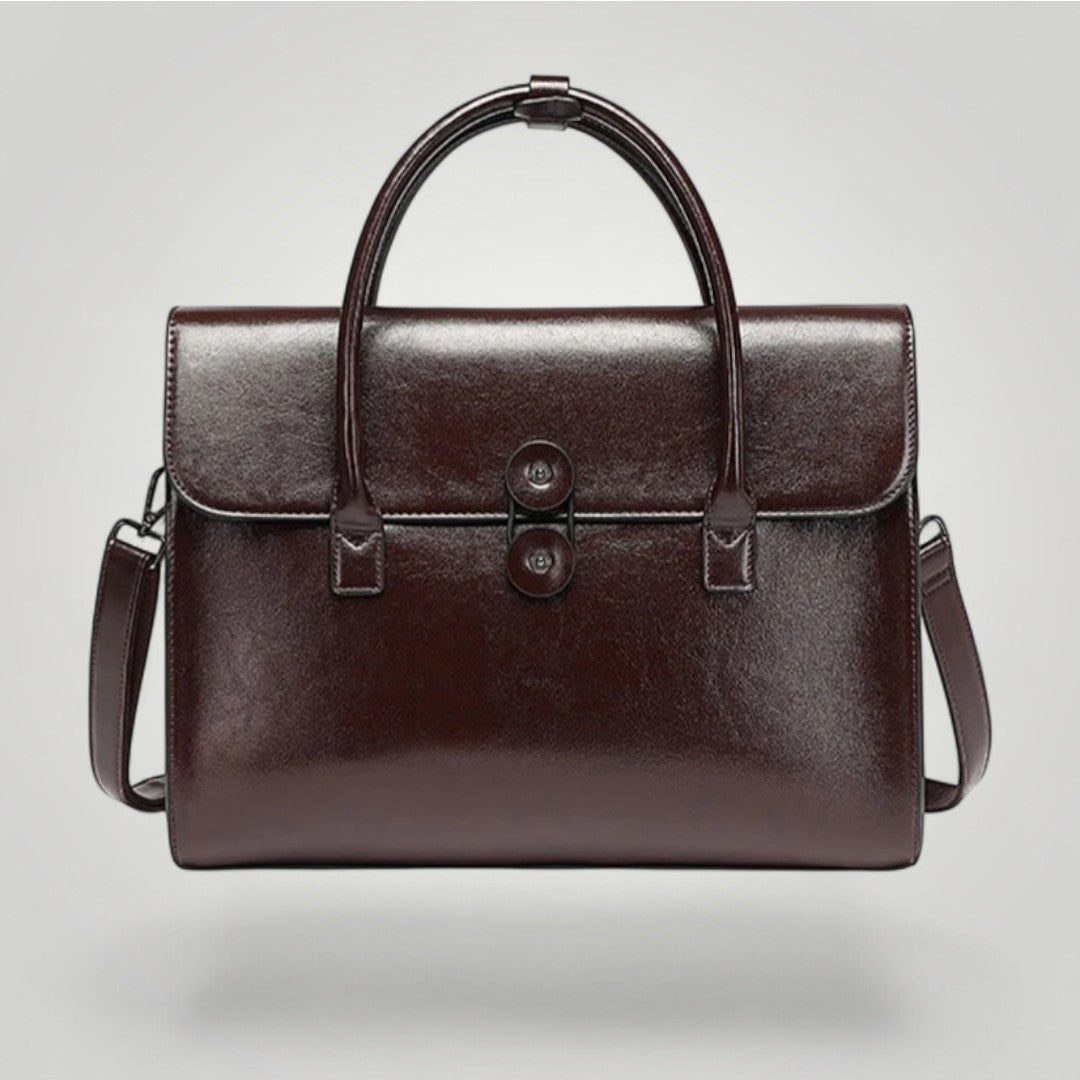 Florence <br> Sac Ordinateur pour Femme Vintage en Cuir 14 pouces