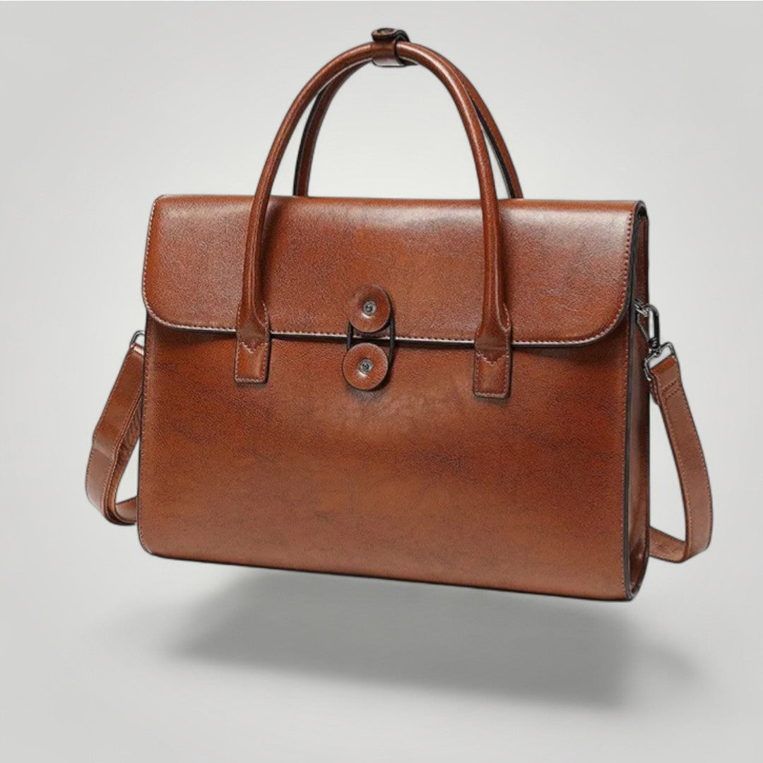 Florence <br> Sac Ordinateur pour Femme Vintage en Cuir 14 pouces