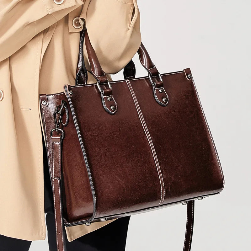 Harper <br> Sac à Main Ordinateur pour Femme en Cuir
