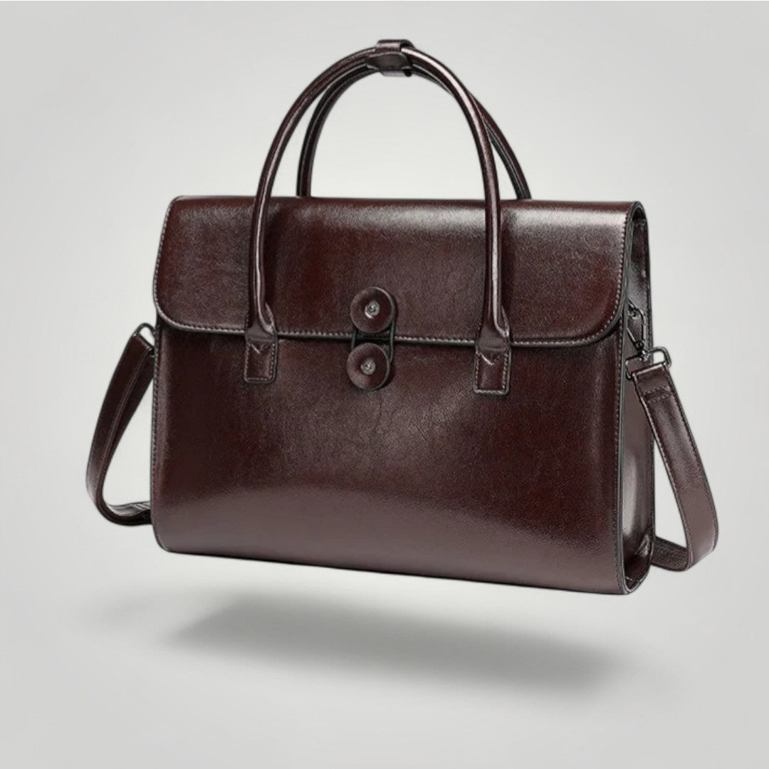 Florence <br> Sac Ordinateur pour Femme Vintage en Cuir 14 pouces