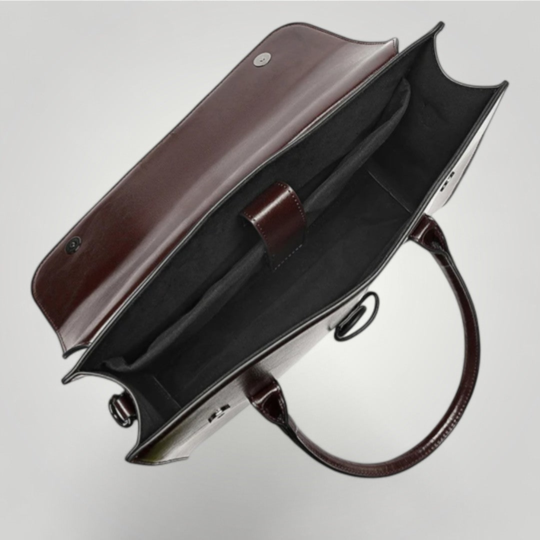 Florence <br> Sac Ordinateur pour Femme Vintage en Cuir 14 pouces